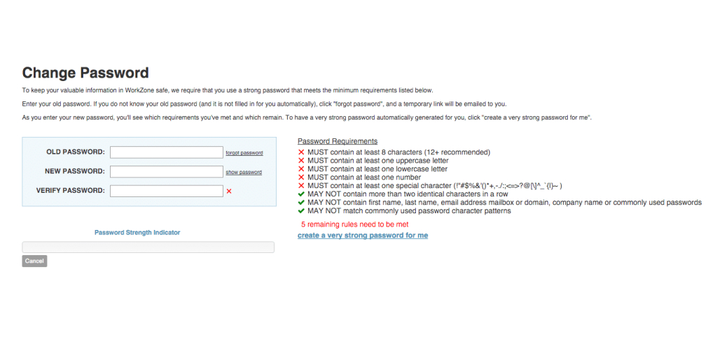Complicated-password-requirement